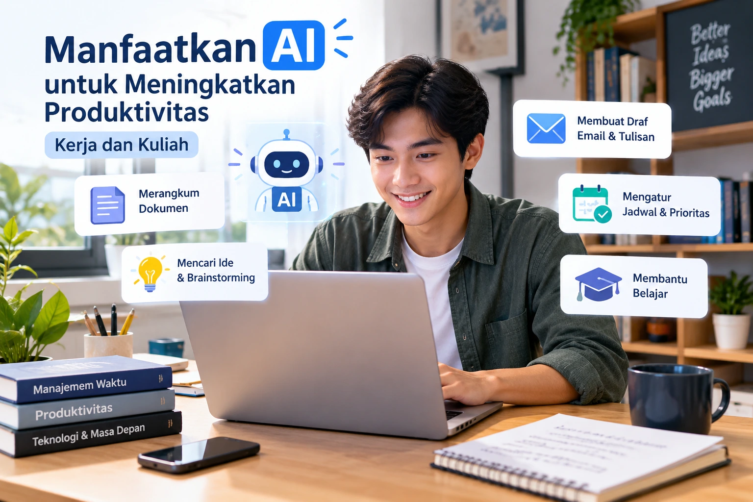 Cara Memanfaatkan AI untuk Meningkatkan Produktivitas Kerja dan Kuliah