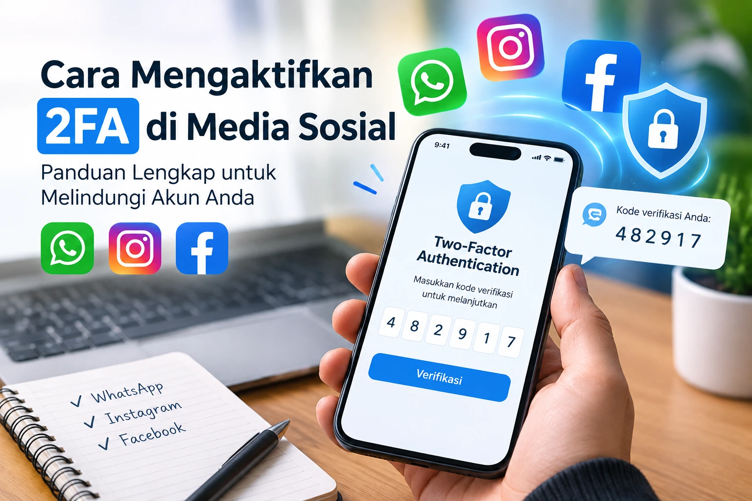 Panduan Lengkap Mengaktifkan Two-Factor Authentication (2FA) untuk Mengamankan Akun Media Sosial