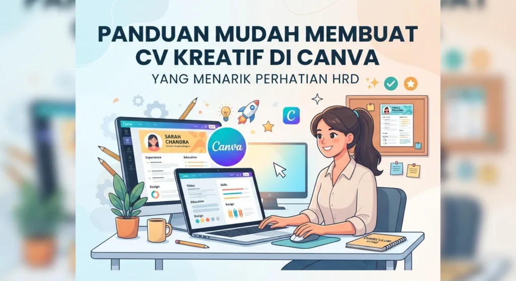 Panduan Mudah Membuat CV Kreatif di Canva yang Menarik Perhatian HRD