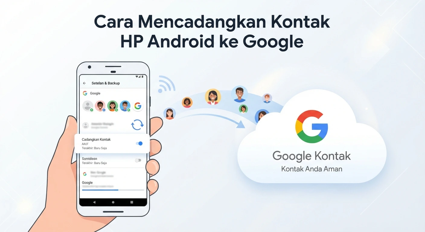 Cara Mencadangkan Kontak HP Android ke Google