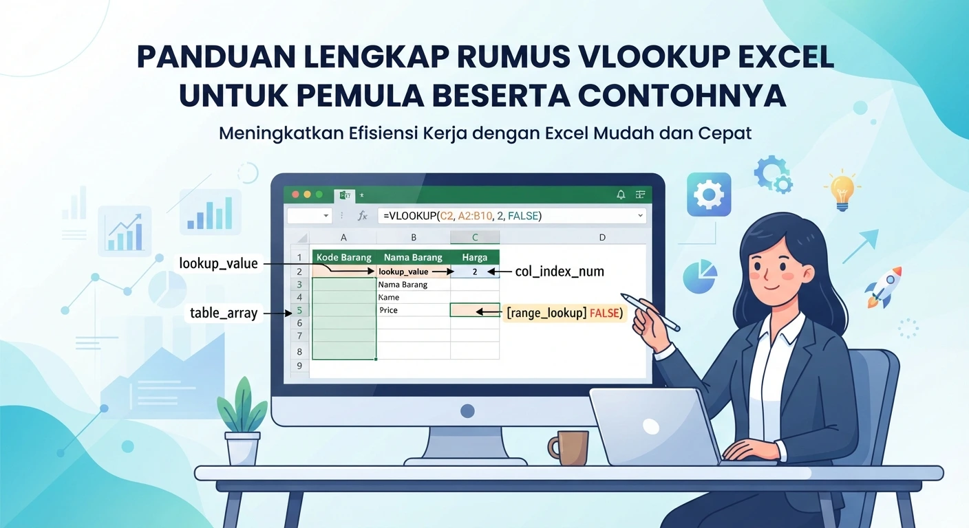 Panduan Lengkap Rumus VLOOKUP Excel untuk Pemula Beserta Contohnya