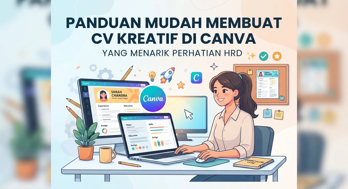 Panduan Mudah Membuat CV Kreatif di Canva yang Menarik Perhatian HRD