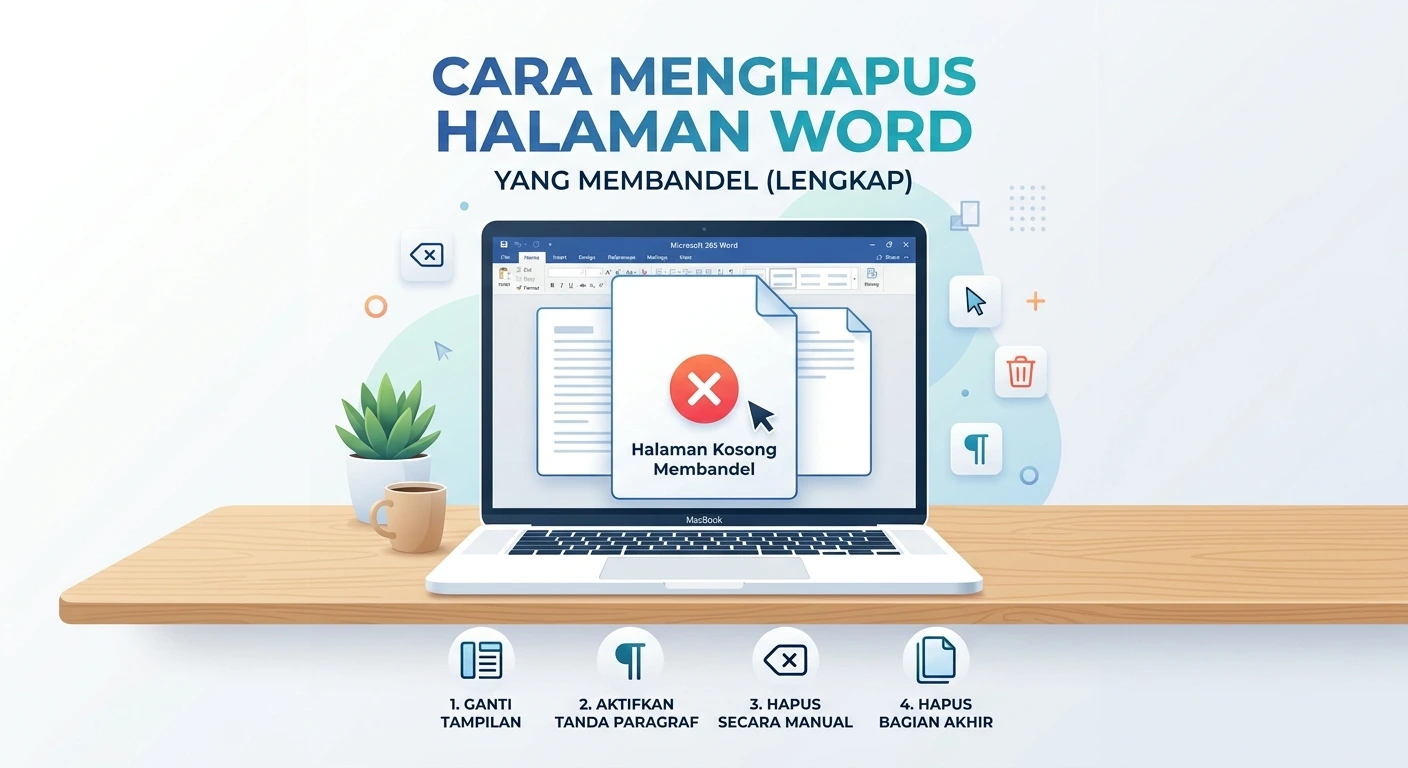 Cara Menghapus Halaman Word yang Membandel (Lengkap)