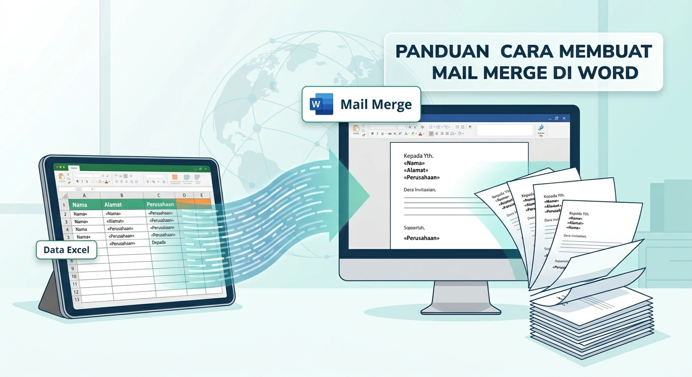 Panduan Cara Membuat Mail Merge di Word